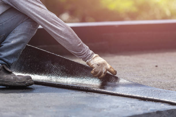 Professional Exterior Waterproofing technician working in Carrollton, MI